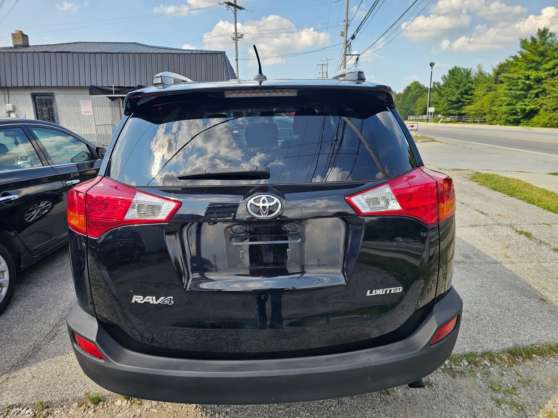 Rear three-quarter view, driver side