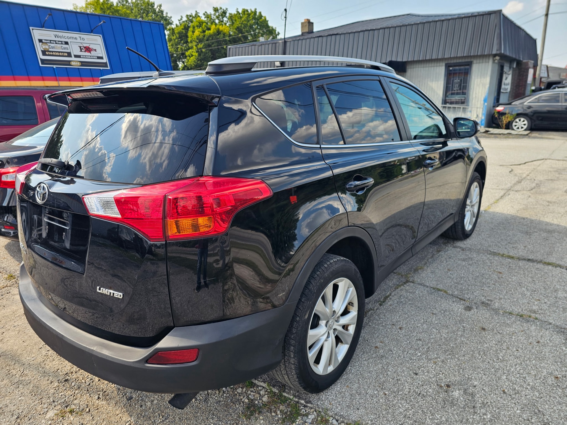 Rear view with RAV4 Limited badging